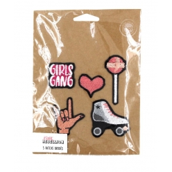 patchs brodes girls gagn 3 a 6 cm 5 pieces