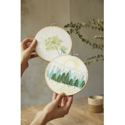 kit broderie mindful duo balade en foret