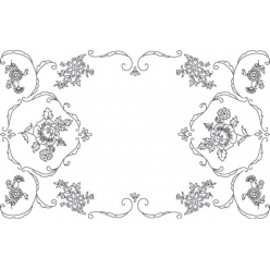 napperon ovale 40x60 cm 100 coton blanc borde dentelle