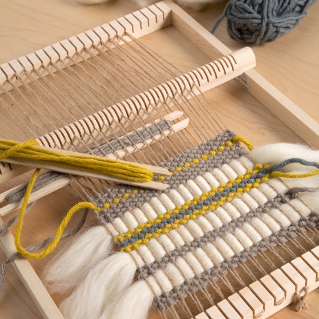 Cadre à tisser et petit métier à tisser laine