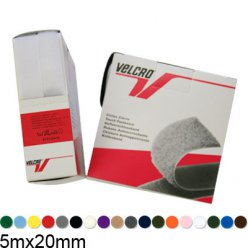 Ruban auto-agrippant Velcro à coudre:5m x 20mm