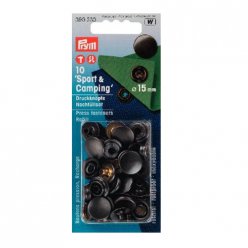 10 boutons pression sport et camping recharges bruni 15mm