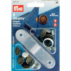 boutons pression jeans dore  17mm x8