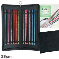 Kit d'aiguilles à tricoter droites 35 cm Dreamz