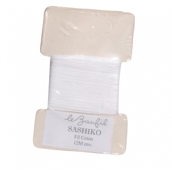 fil sashiko en coton  lot de 5 cartes