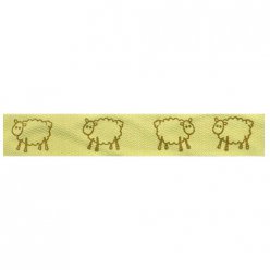 ruban coton 15mm moutons