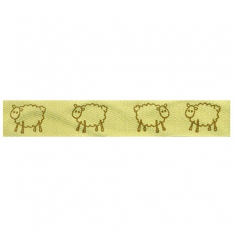 ruban coton 15mm moutons
