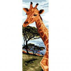 canevas antique 32x50 cm la girafe