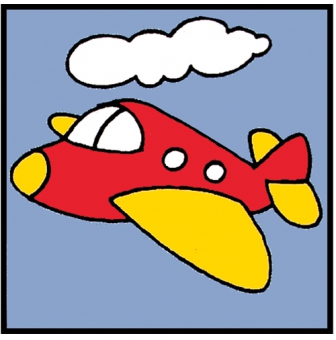kit canevas soudan enfant avion