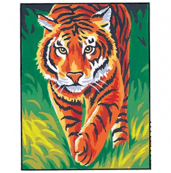 kit canevas le tigre 20x25cm