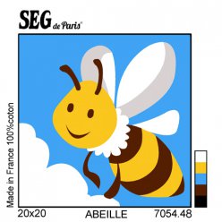 kit canevas soudan abeille 20x20cm