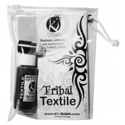 Petit kit tribal de customisation textile (pochoir encre)