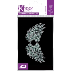 Transfert strass/clou thermocollant Ailes d'ange