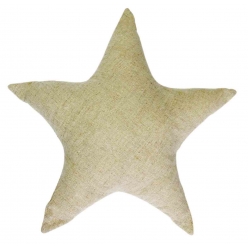 Étoile en coton naturel à customiser 24 x 25 cm