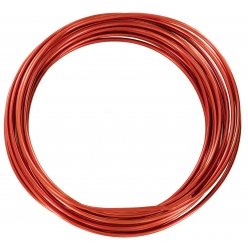 fil aluminium o 2 mm x 2 metres rouge