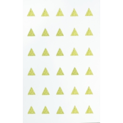 mini transfert textile paillete triangle dore 1 x 1 cm x 30 pcs