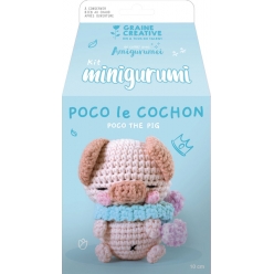 kit mini amigurumi cochon 10 cm