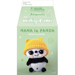 kit mini amigurumi panda 10 cm
