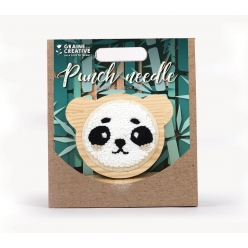 kit punch needle panda 15 cm