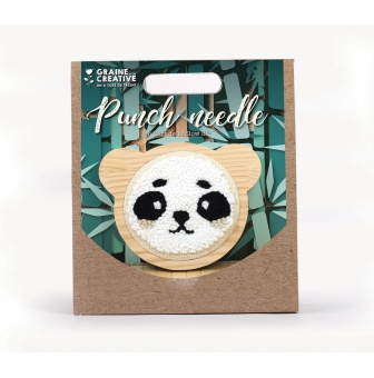 kit punch needle panda 15 cm