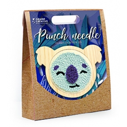 kit punch needle koala 15 cm