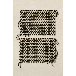 kit crochet gift of stitch sets de table monochromes