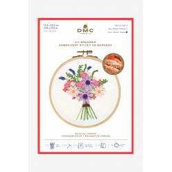 kit broderie bouquet cosmos