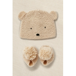 kit tricot gift of stitch bonnet et chaussons pour bebe
