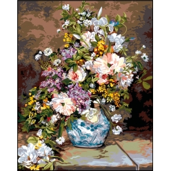 canevas antique bouquet renoir 7590