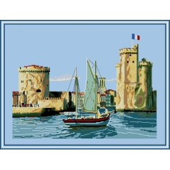 Kit Point Compté Le Port de La Rochelle 38x45 cm