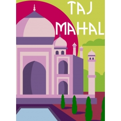 Canevas Margot Taj Mahal 40x30cm