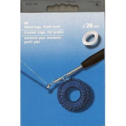 anneaux pour crocheter plat 26mm x96
