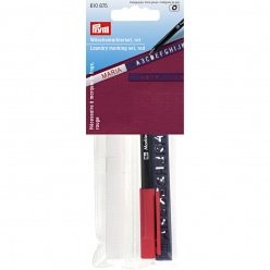 necessaire a marquer ruban thermo crayon rouge trace lettres