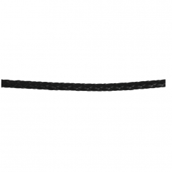 ruban tresse en cuir synth ideal pour bracelet 6mm noir 15m